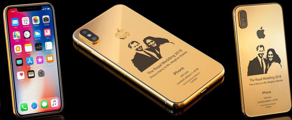 Inspirado no casamento Real, iPhone de ouro 24k custa R$ 14 mil