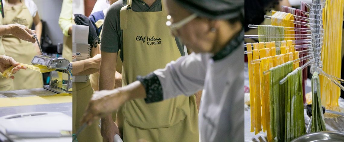 Chef Helena inicia seu curso de cozinha italiana