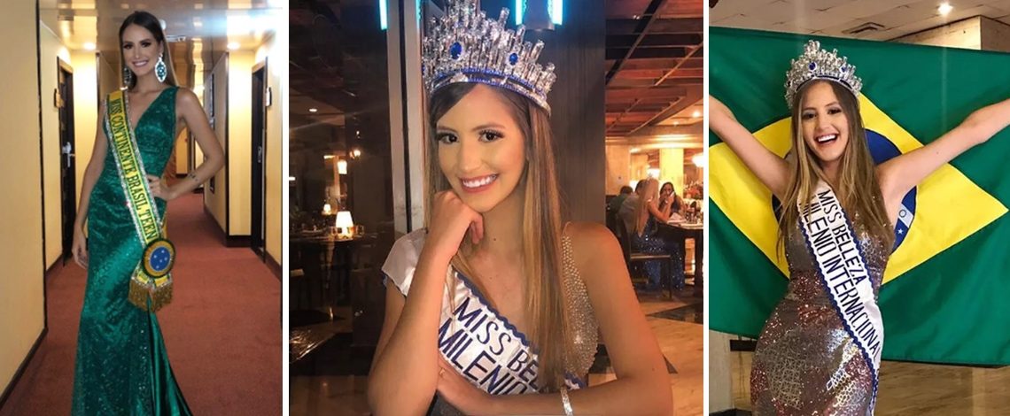 No Caribe, paraibana Denise Vitória foi eleita Miss Beleza Milênio Internacional 2019