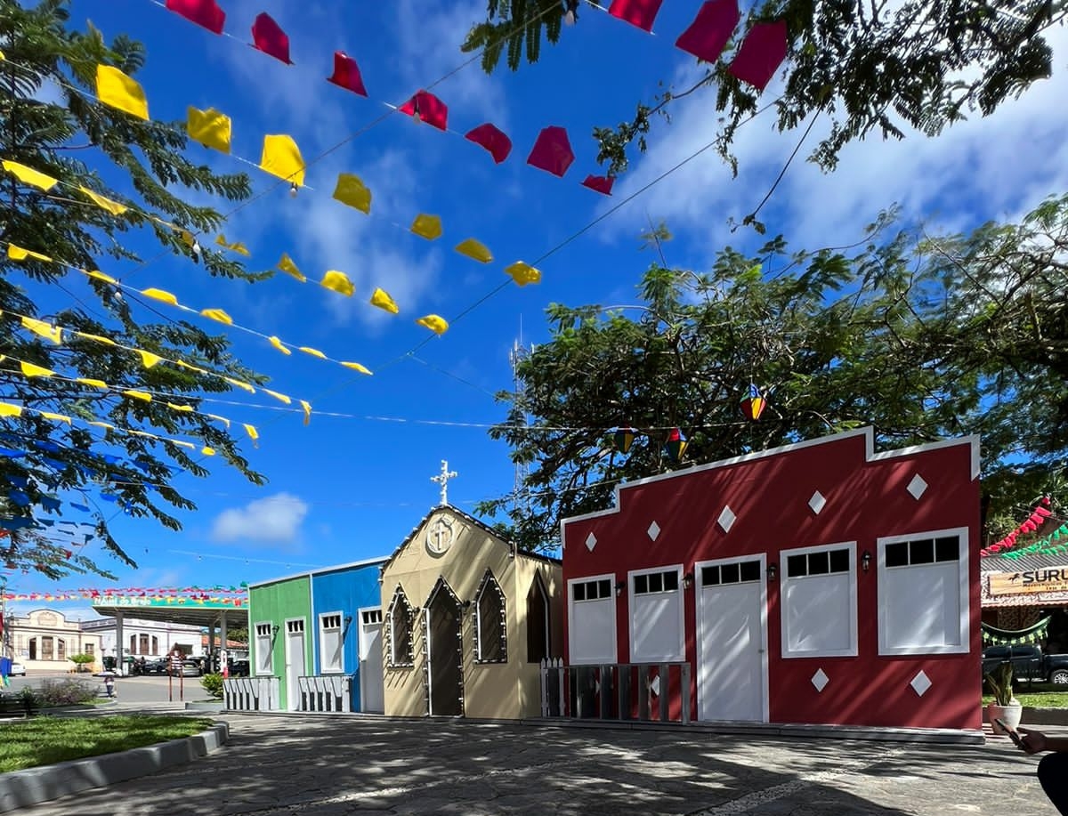 A decoração do São João de Bananeiras 