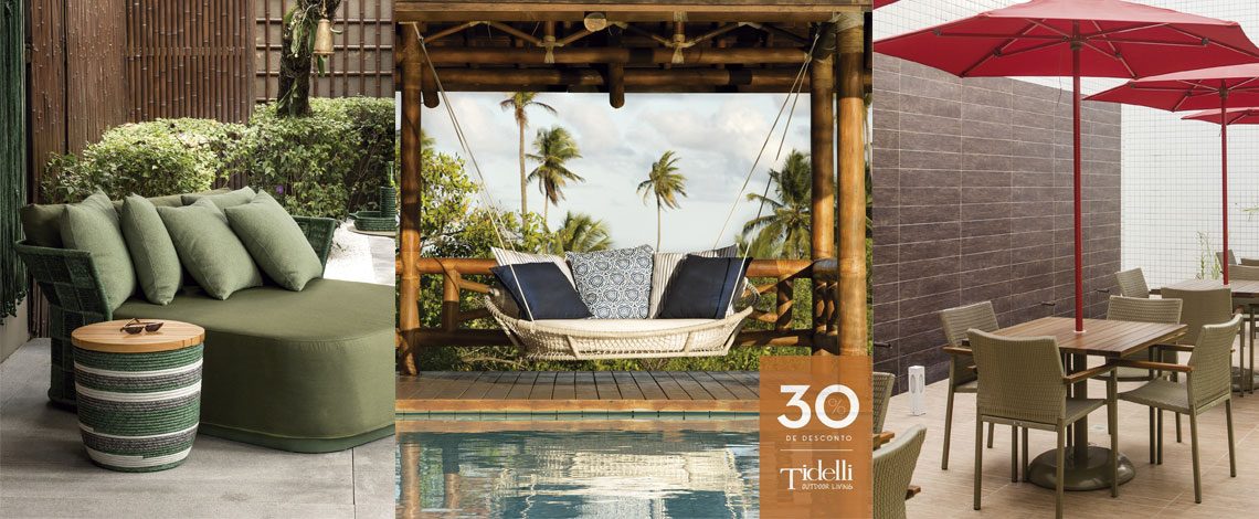 Tidelli Outdoor Living: Mobiliária para Área de Lazer